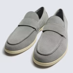 کفش مردانه زارا مدل Zara Casual Leather Loafers P12612720 - تصویر 5