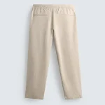 شلوار مردانه زارا مدل Zara Cotton Linen Relaxed Fit Trousers P04470460 - تصویر 6