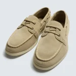 کفش مردانه زارا مدل Zara Leather Deck Shoes P12433820 - تصویر 2