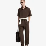 شلوار مردانه زارا مدل  Zara Relaxed Fit Flowing Pleated Trousers P01195327 - تصویر 5