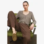 کفش زنانه زارا مدل Zara Split Suede Mule Loafers P11587710